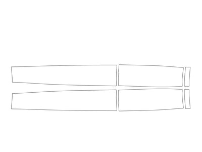 land-rover discovery sport Avery Dennison Clear Bra Door Cup Precut PPF Diagram