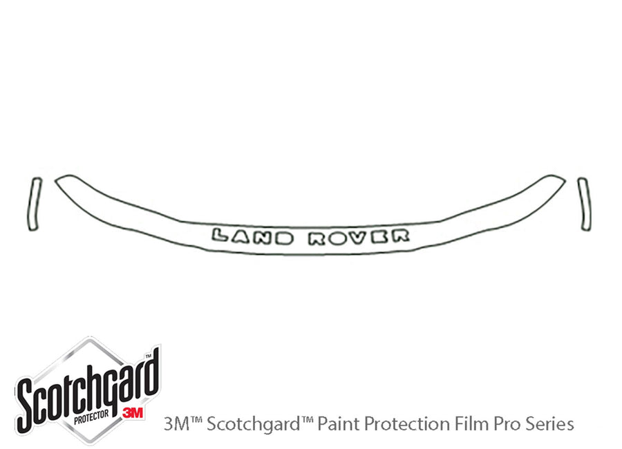 freelander 3M Clear Bra Hood Precut PPF Diagram
