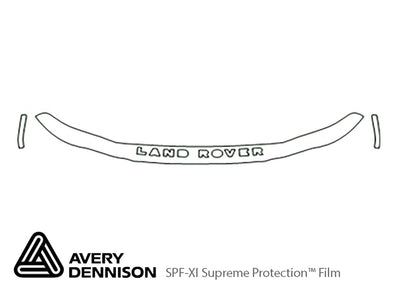 freelander Avery Dennison Clear Bra Hood Precut PPF Diagram