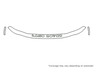 freelander Avery Dennison Clear Bra Hood Precut PPF Diagram