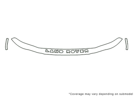 freelander Avery Dennison Clear Bra Hood Precut PPF Diagram