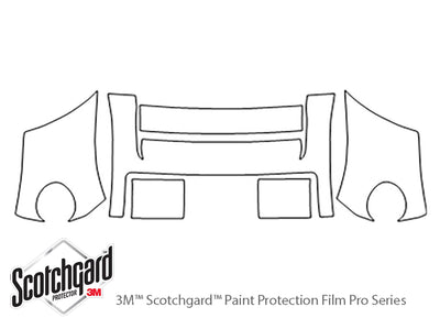 freelander 3M Clear Bra Bumper Precut PPF Diagram
