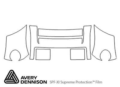 freelander Avery Dennison Clear Bra Bumper Precut PPF Diagram