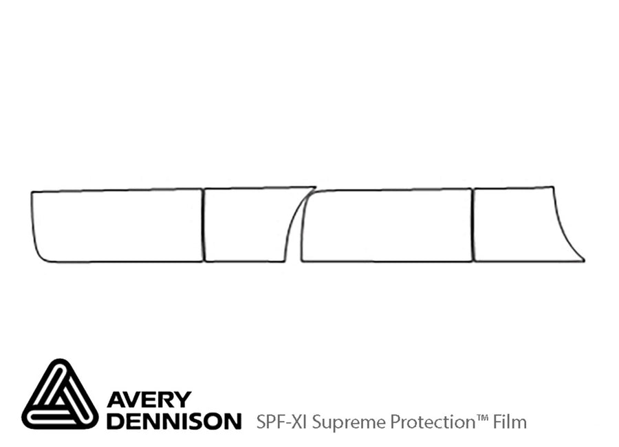 freelander Avery Dennison Clear Bra Door Cup Precut PPF Diagram