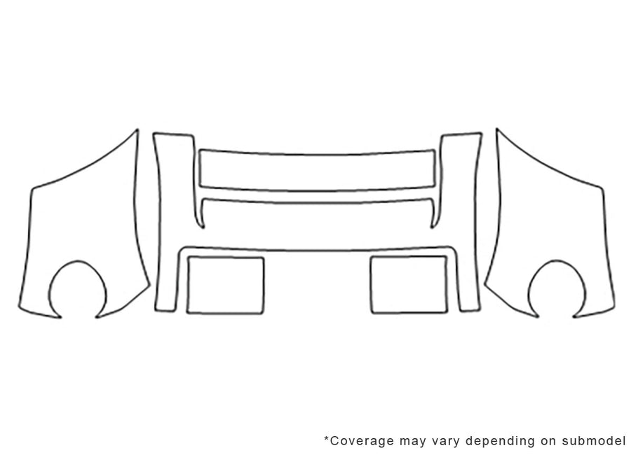 freelander 3M Clear Bra Bumper Precut PPF Diagram