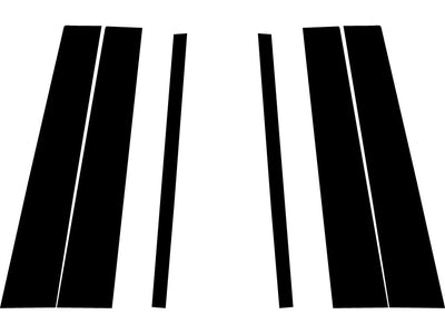 land rover lr2 2008-2015 Gloss Black Pillar Trim