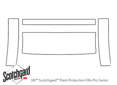 lr3 3M Clear Bra Bumper Precut PPF Diagram