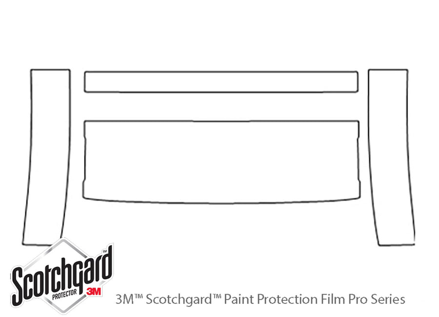 lr3 3M Clear Bra Bumper Precut PPF Diagram