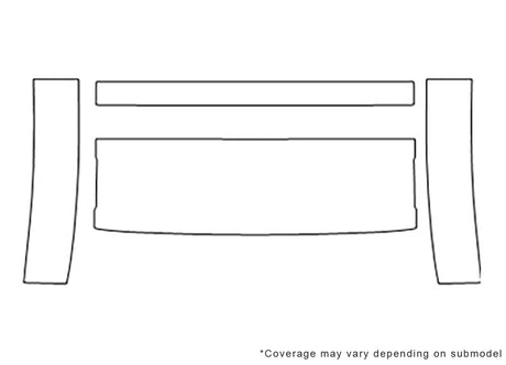 lr3 3M Clear Bra Bumper Precut PPF Diagram