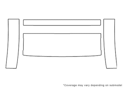 lr3 Avery Dennison Clear Bra Bumper Precut PPF Diagram