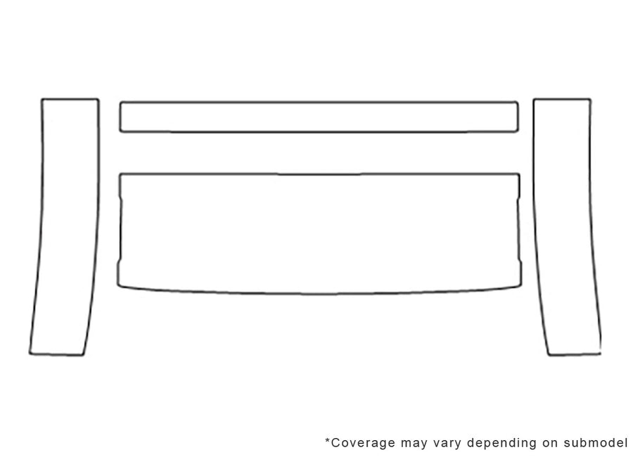 lr3 Avery Dennison Clear Bra Bumper Precut PPF Diagram