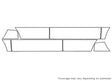 lr3 3M Clear Bra Door Cup Precut PPF Diagram