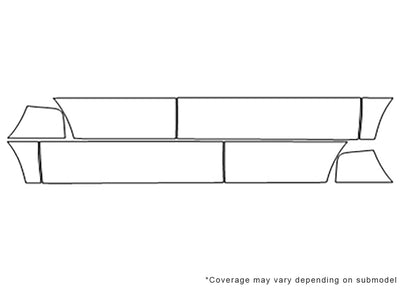 lr3 3M Clear Bra Door Cup Precut PPF Diagram
