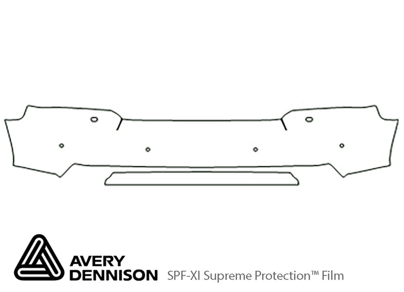 lr3 Avery Dennison Clear Bra Bumper Precut PPF Diagram