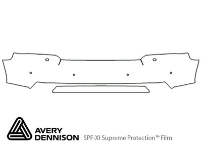 lr3 Avery Dennison Clear Bra Bumper Precut PPF Diagram