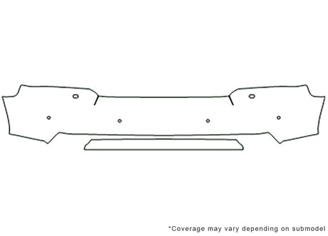 lr3 3M Clear Bra Bumper Precut PPF Diagram