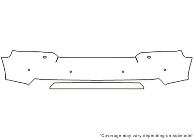 lr3 Avery Dennison Clear Bra Bumper Precut PPF Diagram