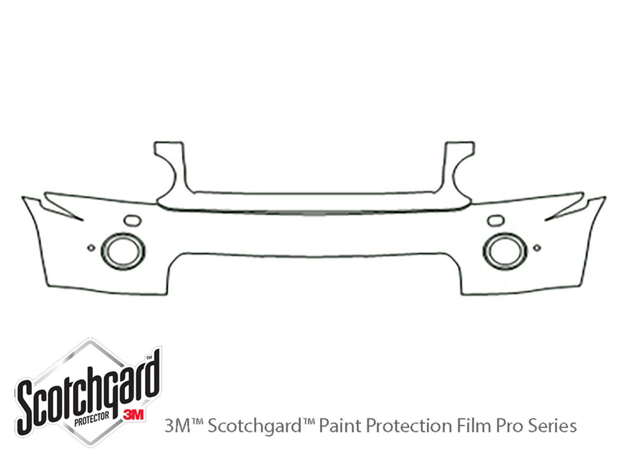 lr4 3M Clear Bra Bumper Precut PPF Diagram