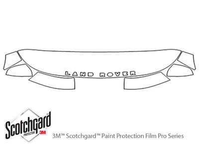 lr4 3M Clear Bra Hood Precut PPF Diagram