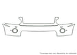 lr4 3M Clear Bra Bumper Precut PPF Diagram