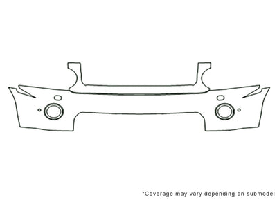 lr4 3M Clear Bra Bumper Precut PPF Diagram