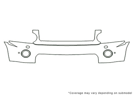 lr4 Avery Dennison Clear Bra Bumper Precut PPF Diagram