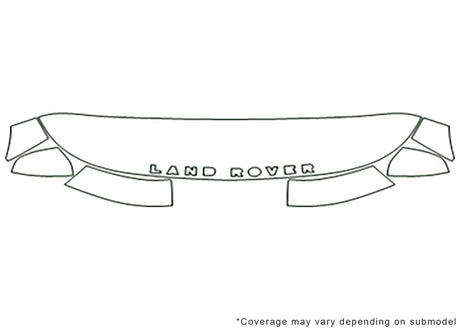 lr4 3M Clear Bra Hood Precut PPF Diagram
