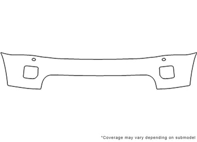 lr4 3M Clear Bra Bumper Precut PPF Diagram
