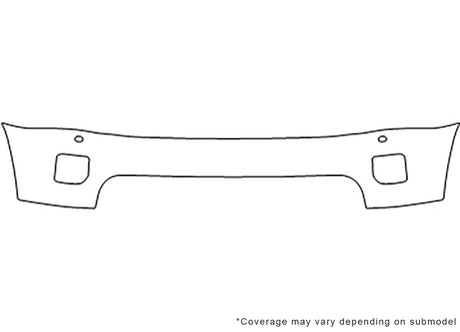 lr4 Avery Dennison Clear Bra Bumper Precut PPF Diagram