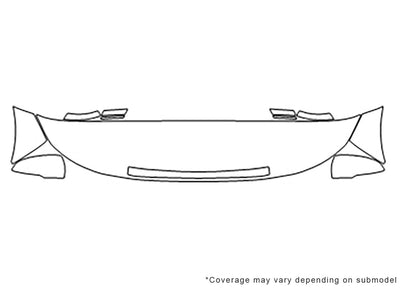 lr4 3M Clear Bra Hood Precut PPF Diagram