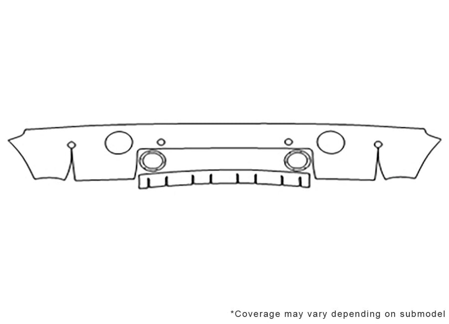 range rover 3M Clear Bra Bumper Precut PPF Diagram