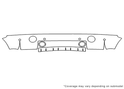 range rover Avery Dennison Clear Bra Bumper Precut PPF Diagram