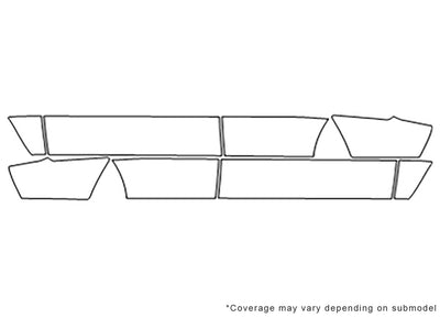 range rover 3M Clear Bra Door Cup Precut PPF Diagram