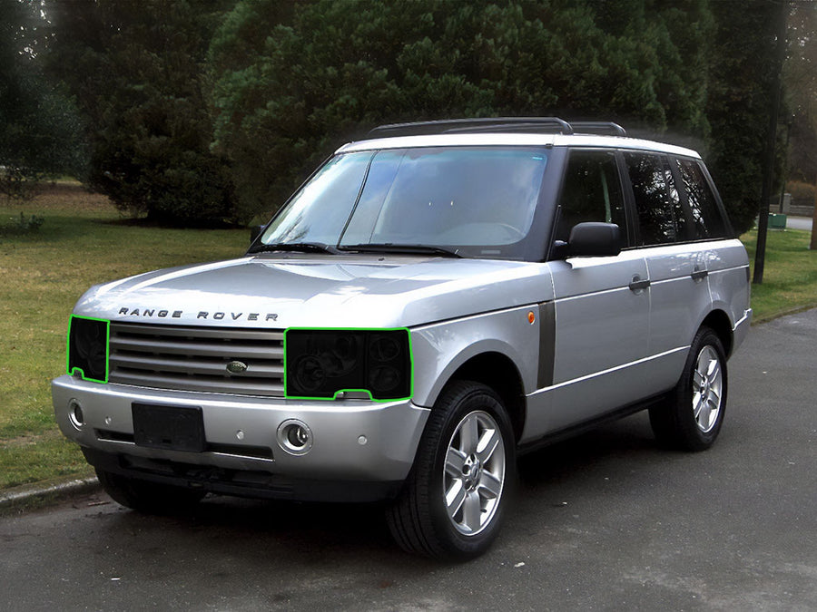 land rover range rover 2003-2005 Headlight Tint Location