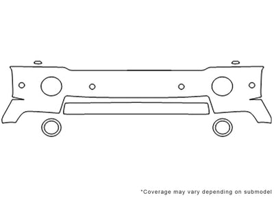 range rover 3M Clear Bra Bumper Precut PPF Diagram