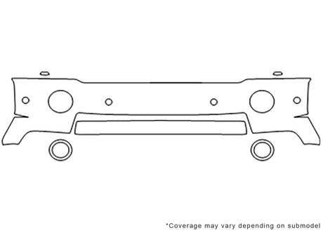 range rover Avery Dennison Clear Bra Bumper Precut PPF Diagram