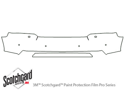 range rover 3M Clear Bra Bumper Precut PPF Diagram