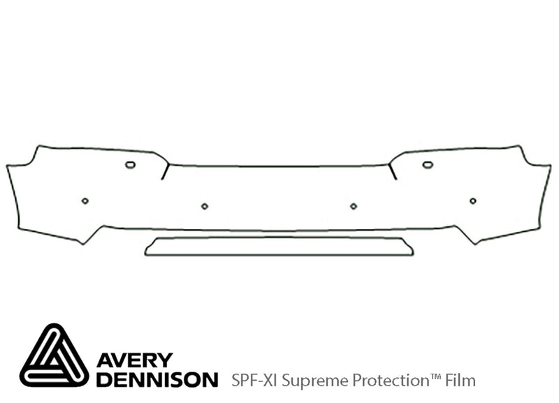 range rover Avery Dennison Clear Bra Bumper Precut PPF Diagram