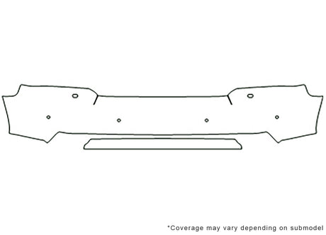 range rover 3M Clear Bra Bumper Precut PPF Diagram