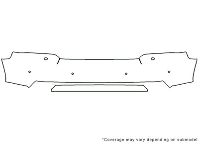 range rover Avery Dennison Clear Bra Bumper Precut PPF Diagram