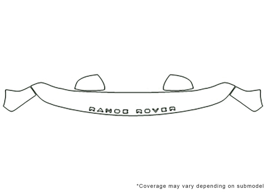 range rover Avery Dennison Clear Bra Hood Precut PPF Diagram