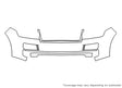 range rover 3M Clear Bra Bumper Precut PPF Diagram