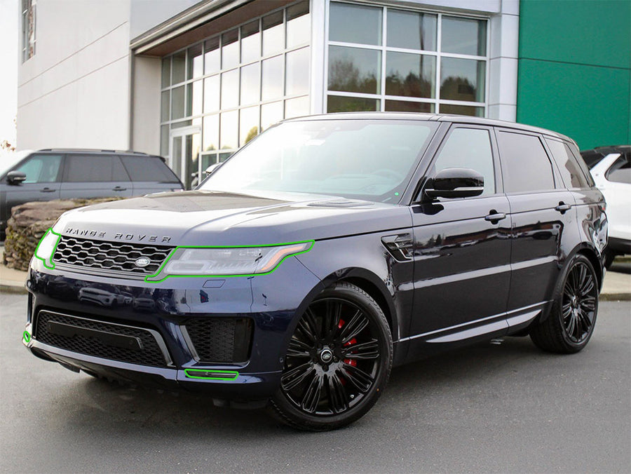 land rover range rover 2018-2021 Headlight Protection Installation Location