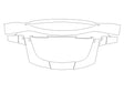 land-rover range rover 3M Clear Bra Door Cup Precut PPF Diagram