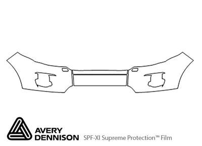 range rover evoque Avery Dennison Clear Bra Bumper Precut PPF Diagram