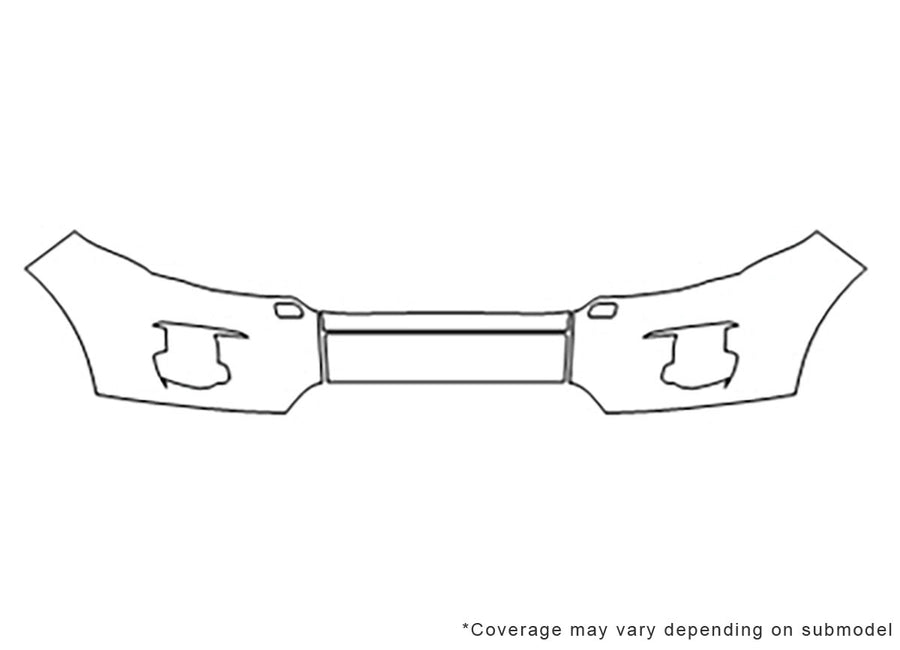 range rover evoque 3M Clear Bra Bumper Precut PPF Diagram