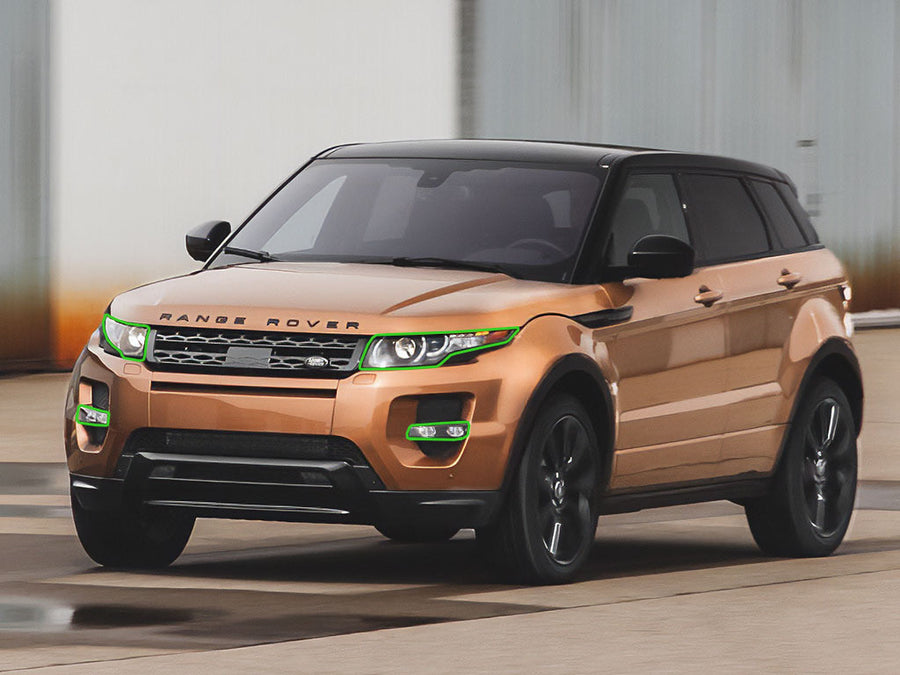 land rover range rover evoque 2012-2015 Headlight Protection Installation Location