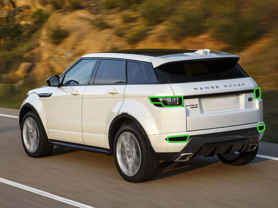 range rover evoque Tail Light Tint Installation Points