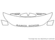 range rover evoque Avery Dennison Clear Bra Hood Precut PPF Diagram