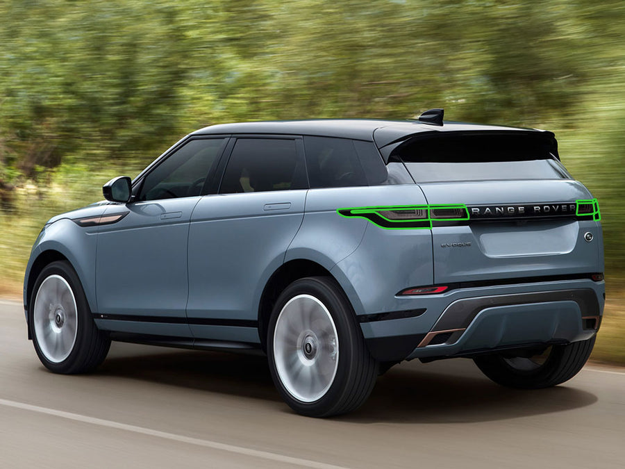range rover evoque Tail Light Tint Installation Points